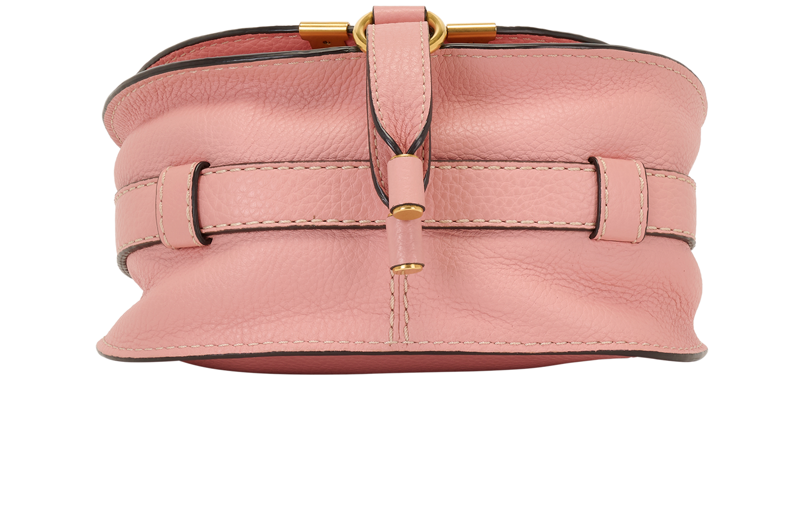 Small Marcie Saddle Bag, &pound;495, Handbags, Pink, Leather, Top view